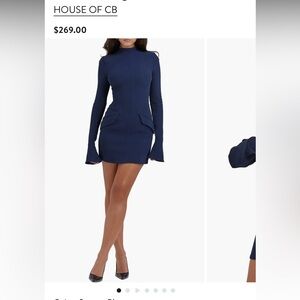 Elegant Navy Blue Women's Dress